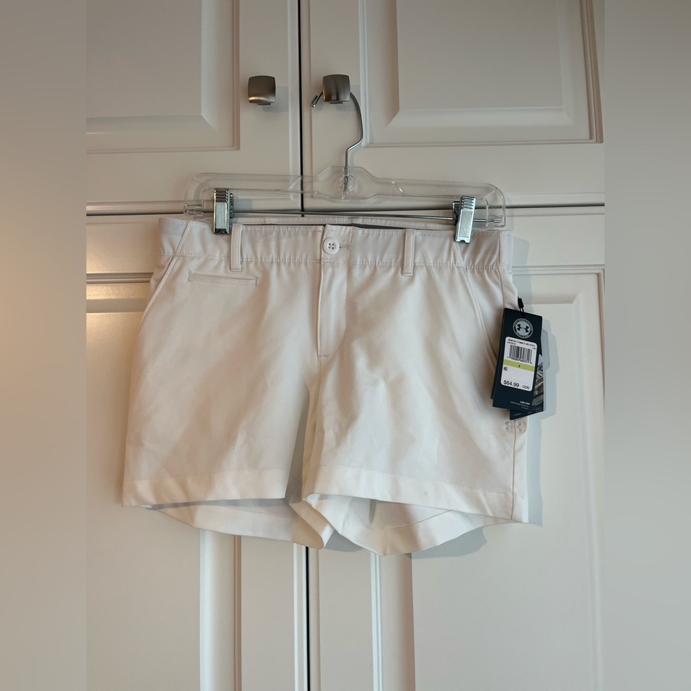 White Under Armour Golf Shorts